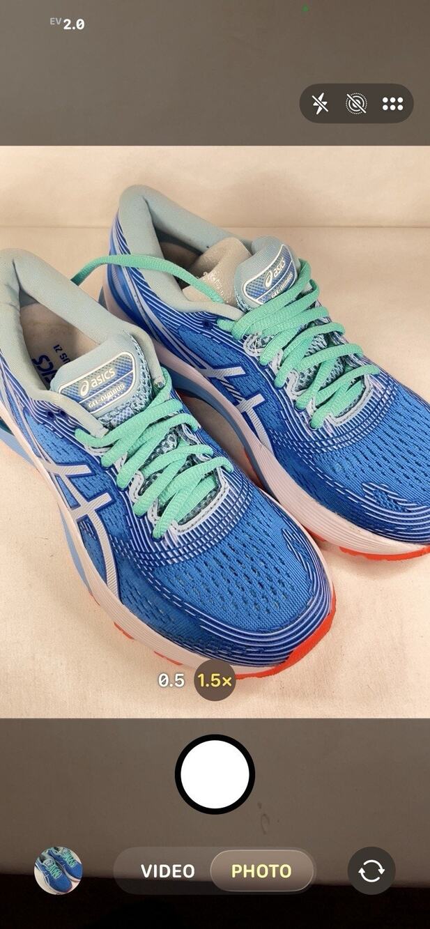 ASICS Womens Gel-Nimbus 21 Blue Coast Sky Light Running Shoes Size 6